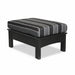 Amish Regal Cushioned Poly Chaise Extension - Black Poly - Peyton Granite Fabric - Fits With All Regal Style Chairs/Sofas