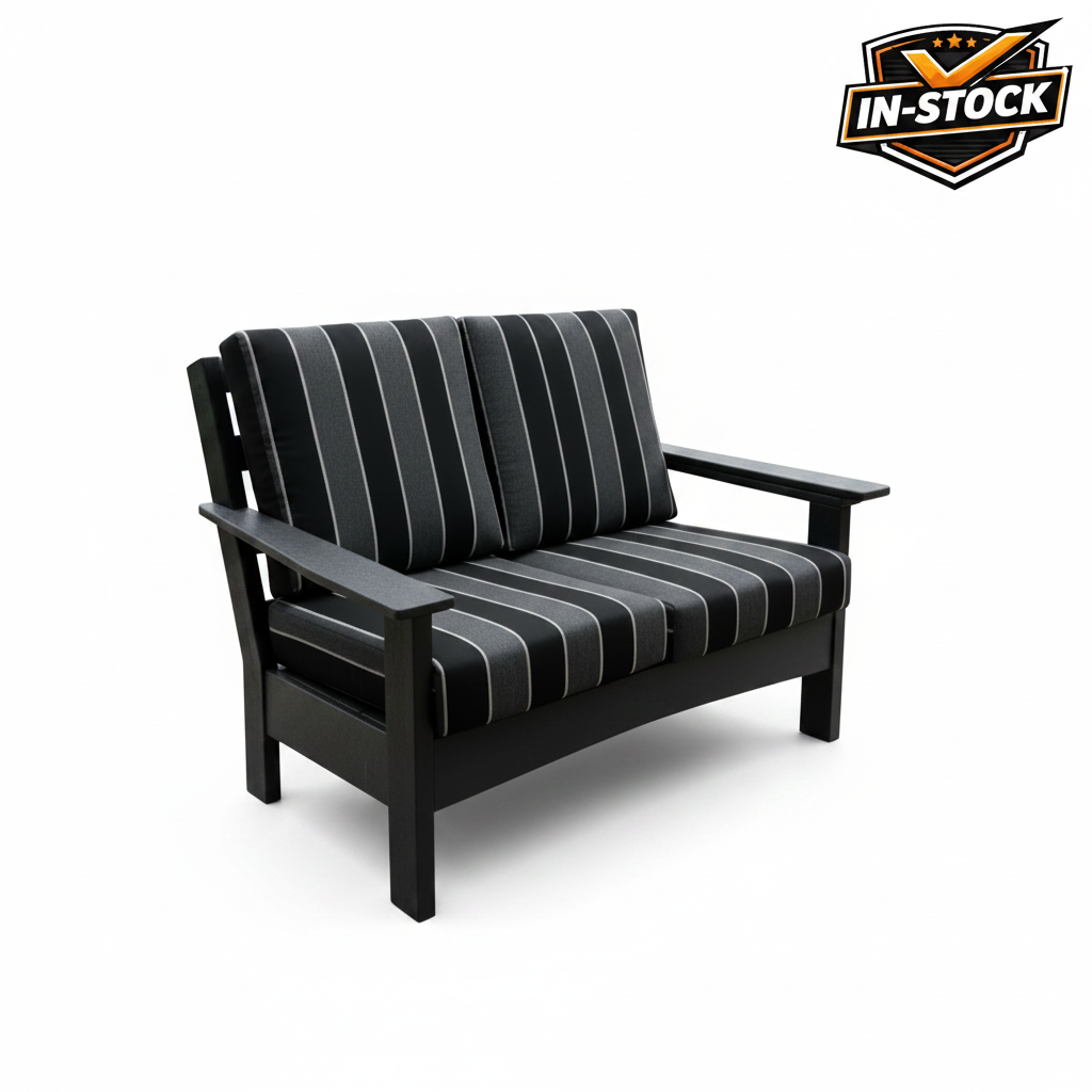 Amish Regal Loveseat - Poly - Sunbrella Fabrics