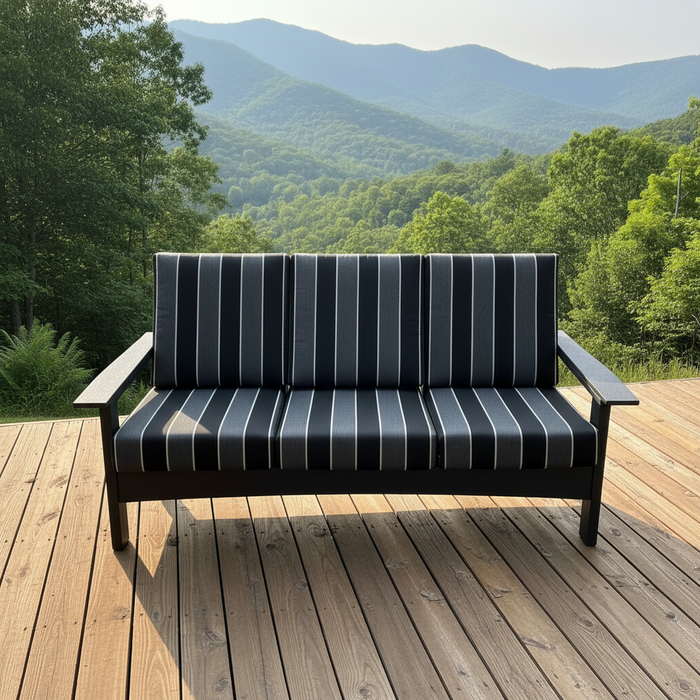 Amish Regal Sofa-Poly - Sunbrella Fabric