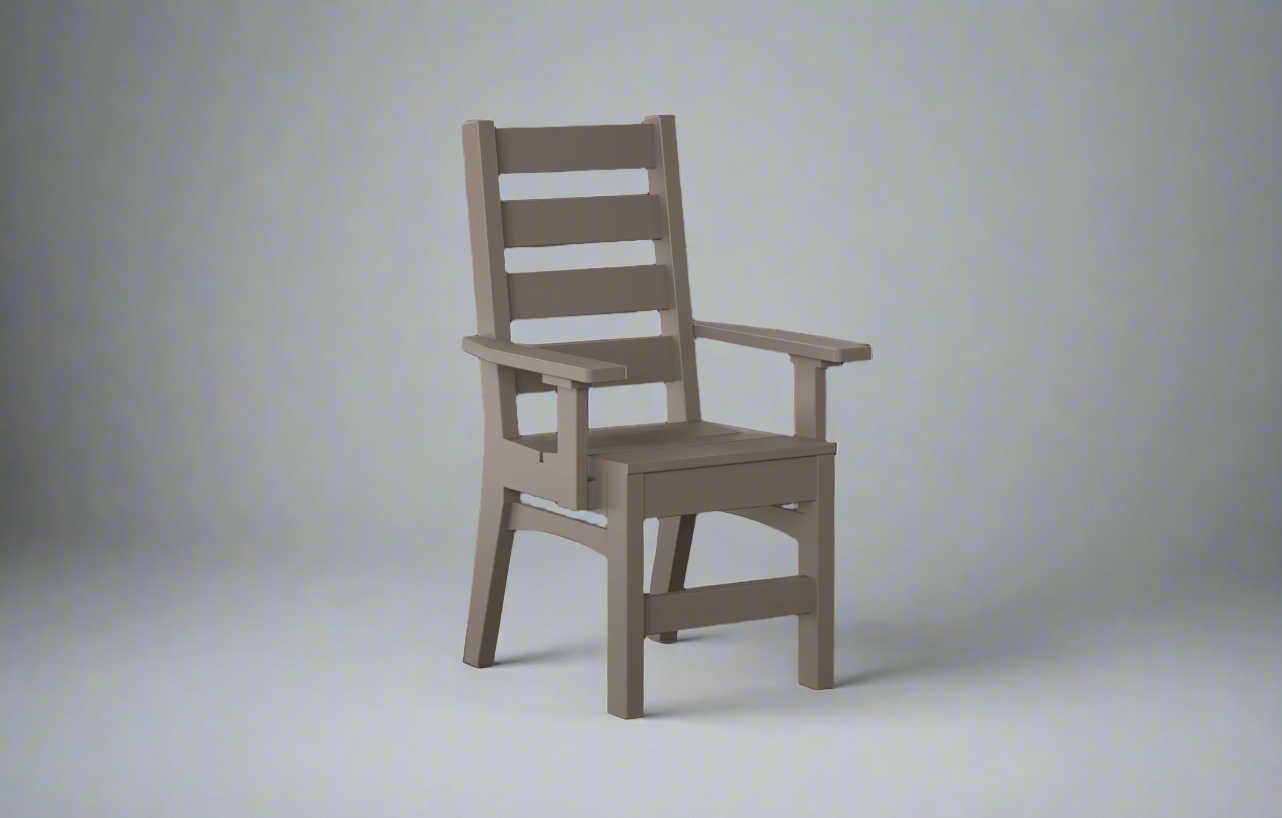 Amish Regular Coastal_Captain_Chair Dark Grey outdoor Furniture