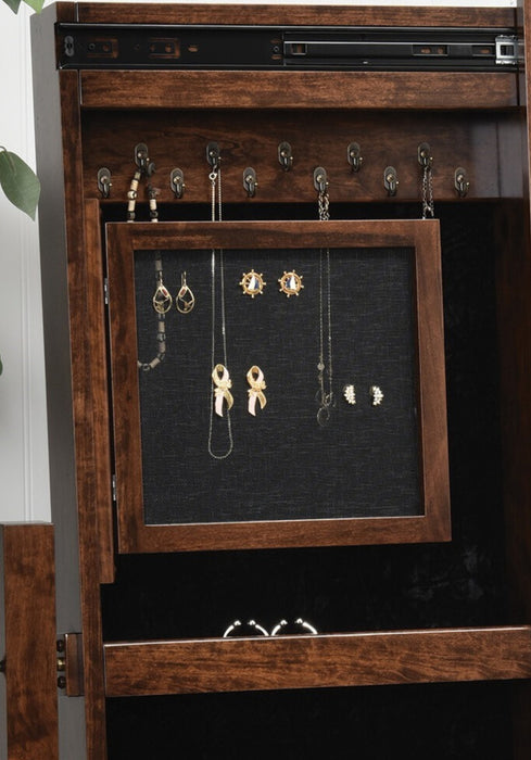 Amish Reno Jewelry Cheval Mirror Earring Screen
