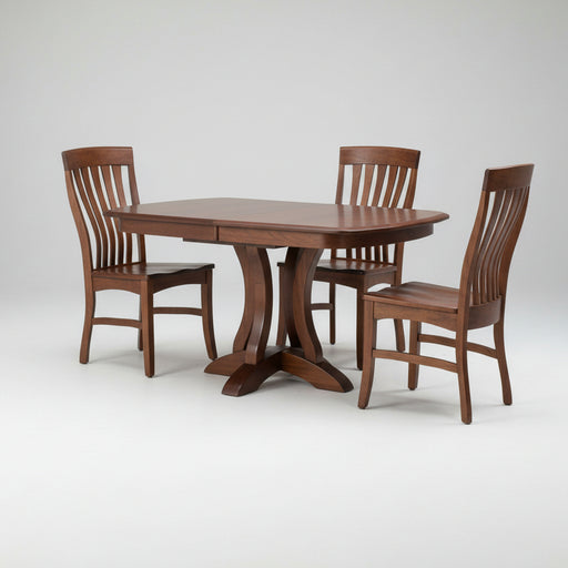 Amish Richfield Single Pedestal Table Single Pedestal Tables Formal Modern