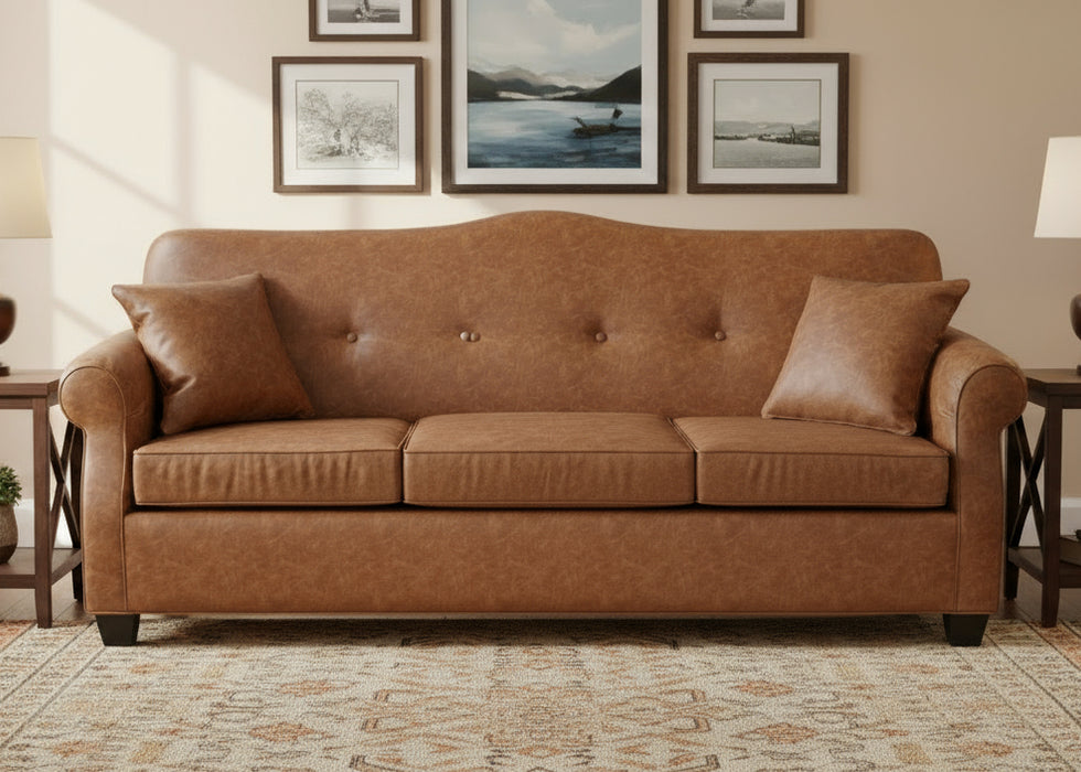 Amish Richmond Sofa Stationary Sofas Indoor Fabric Traditional Weaver's Fabrics