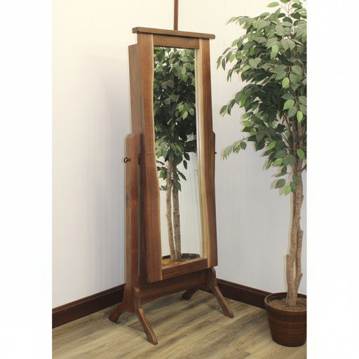 Amish River Run Jewelry Cheval Mirror
- Sliding Mirror (Slides To The Right Standard)
- Hinged Earring Door
- 11 Hook Necklace Board
- 1st Shelf: 3 Ring Slots
- 2nd Shelf: 3 Dividers
- 3rd Shelf: 4 Dividers
- Bottom Shelf: 1 Divider