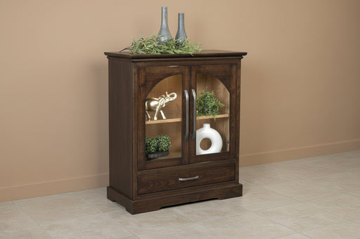 -Hardware:
4288 BNBDL (Doors)
4160 BNBDL (Drawer)
-1 Adjustable Glass Shelf w/ Wood Frame
- LED Touch Lighting