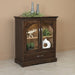-Hardware:
4288 BNBDL (Doors)
4160 BNBDL (Drawer)
-1 Adjustable Glass Shelf w/ Wood Frame
- LED Touch Lighting