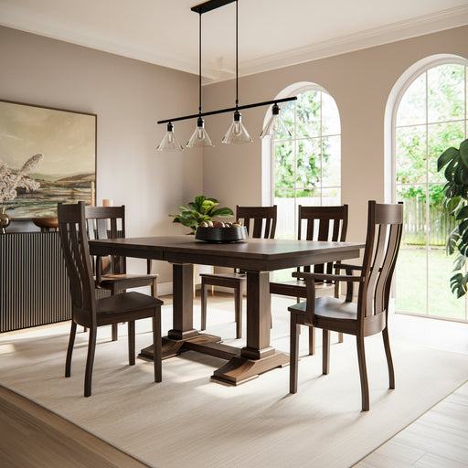 Rochester Double Pedestal Table Trestle Dining Tables Mission