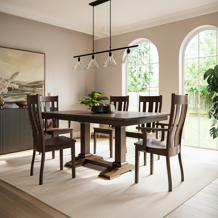 Rochester Double Pedestal Table Trestle Dining Tables Mission