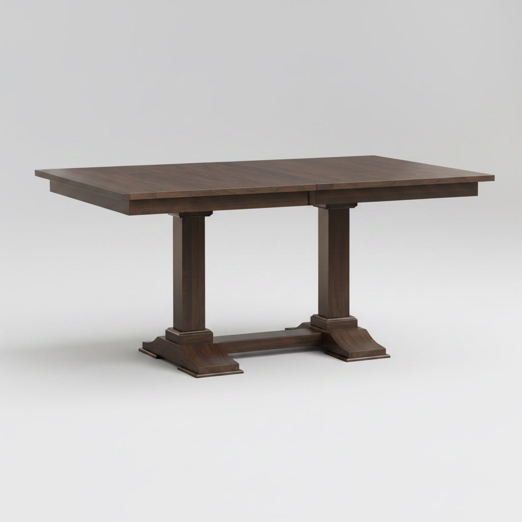 Rochester Double Pedestal Table Trestle Dining Tables Mission