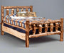 Amish Rocky Mountain Aspen Log Bed Rustic Log Cabin Bed Frame