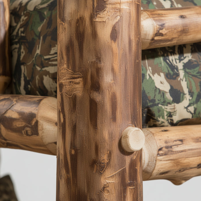 Amish Rocky Mountain Aspen Log Bunk Bed