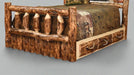 Amish Rocky Mountain Aspen Log Storage Bed Quad M Rustics