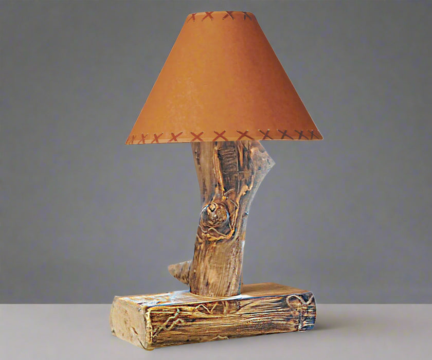 Amish Rocky Mountain Aspen Log Table Lamp Cedar Log Table Lamp Quad M Rustics
