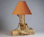 Amish Rocky Mountain Aspen Log Table Lamp with Deer Antlers Cedar Log Table Lamp with Deer Antlers Quad M Rustics