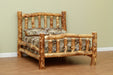 Amish Rocky Mountain Log Bed - Queen Size Shown - Colorado Aspen Log - Bed Only