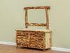Amish Rocky Mountain Log Dresser & Mirror - Colorado Aspen Log - Dresser Only Photo