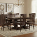 Amish Roland Dining Set - Roland Dining Chairs - Formal Double Pedestal Table - Sap Cherry OCS-228 Rich Tobacco