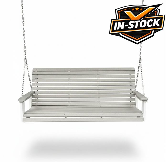 Amish Rollback 5' Swing -In Stock
Light Gray on White
Poly 5' Swing