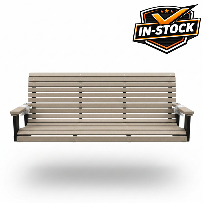 Amish Rollback 5' Swing -In Stock
Weatherwood on Black
Poly 5' Swing