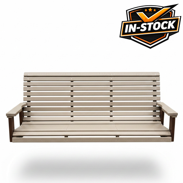 Amish Rollback 5' Swing -In Stock
Weatherwood on Brown
Poly 5' Swing