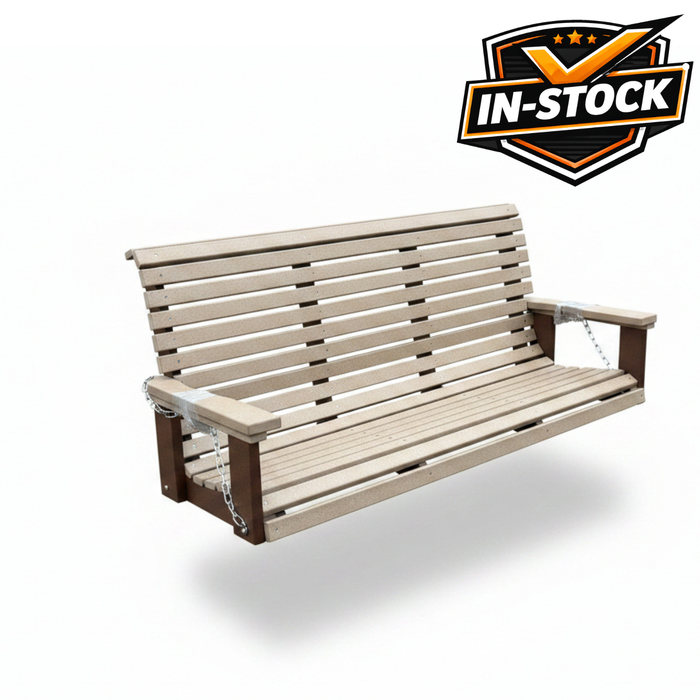 Amish Rollback 5' Swing -In Stock
Weatherwood on Brown
Poly 5' Swing