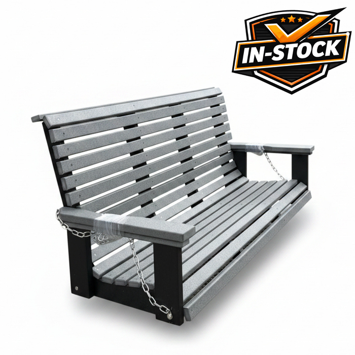Amish Rollback 5' Swing -In Stock
Dark Gray on Back
Poly 5' Swing