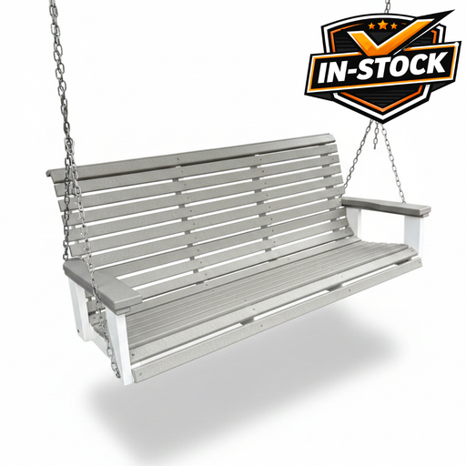 Amish Rollback 5' Swing -In Stock
Light Gray on White
Poly 5' Swing