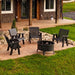 Rollback Poly Lumber Chairs Amish Made Front Facing