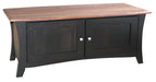 Amish Roseberry Enclosed Coffee Table - Amish Contemporary 2-Tone Coffee Table - Solid Brown Maple Coffee Table - Ashery Woodworking