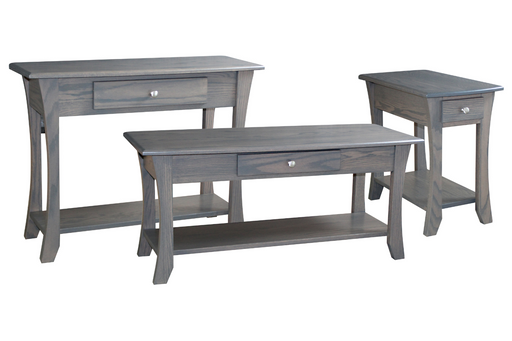 Amish Roseberry Living Room Tables - Amish Contemporary Living Room Tables - Solid Oak Living Room Tables - Ashery Woodworking