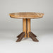 Rustic Hickory Log Pedestal Table Natural Rustic Hickory Log Cabin Dining Table Front Facing