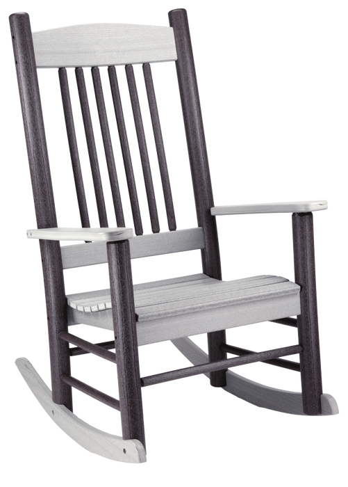 Amish Rustic Poly Log Rocking Chair - Tangent Poly