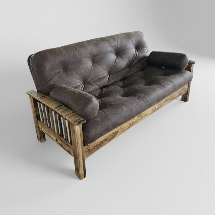 Amish Rustic Whiskey Bourbon Barrel Sleeper Sofa Couch Badass Recliners