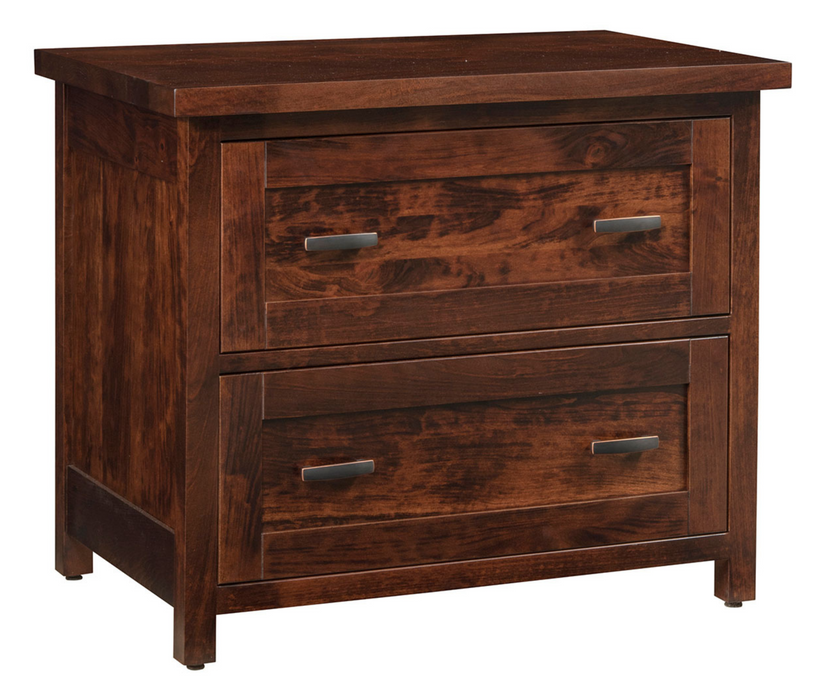 Santa Fe 2-Drawer Lateral File Cabinet - Optional Hutch No Lateral File Cabinet Farmhouse Shaker