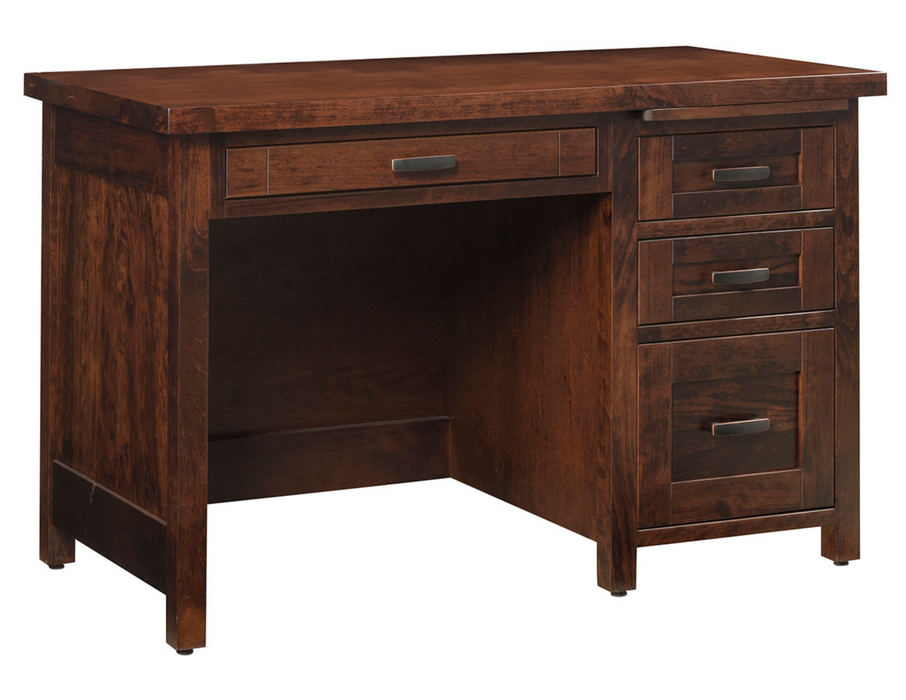 Amish Santa Fe Single Pedestal Desk No Single Pedestal Desks Farmhouse Shaker