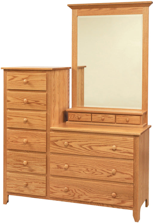 Amish Scenic Shaker9-Dr Chesser 13 10- J&M Woodworking - Solid Wood Amish Bedroom Furniture - Golden Oak Shaker Bedroom 