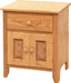 Amish Scenic Shaker 1-Drawer 2-Door Nightstand 8a - J&M Woodworking - Solid Wood Amish Bedroom Furniture - Golden Oak Shaker Bedroom 