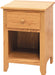 Amish Scenic Shaker 1-Drawer Open Nightstand 9 - J&M Woodworking - Solid Wood Amish Bedroom Furniture - Golden Oak Shaker Bedroom 