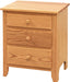 Amish Scenic Shaker 3-Drawer Nightstand 8 - J&M Woodworking - Solid Wood Amish Bedroom Furniture - Golden Oak Shaker Bedroom 