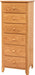 Amish Scenic Shaker 6 Drawer Lingerie Chest 1a - J&M Woodworking - Solid Wood Amish Bedroom Furniture - Golden Oak Shaker Bedroom 