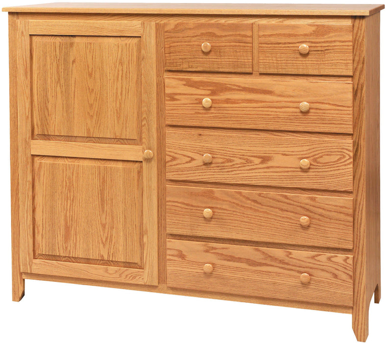 Amish Scenic Shaker Gentlemans Chest 15 - J&M Woodworking - Solid Wood Amish Bedroom Furniture - Golden Oak Shaker Bedroom 