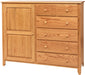 Amish Scenic Shaker Gentlemans Chest 15 - J&M Woodworking - Solid Wood Amish Bedroom Furniture - Golden Oak Shaker Bedroom 