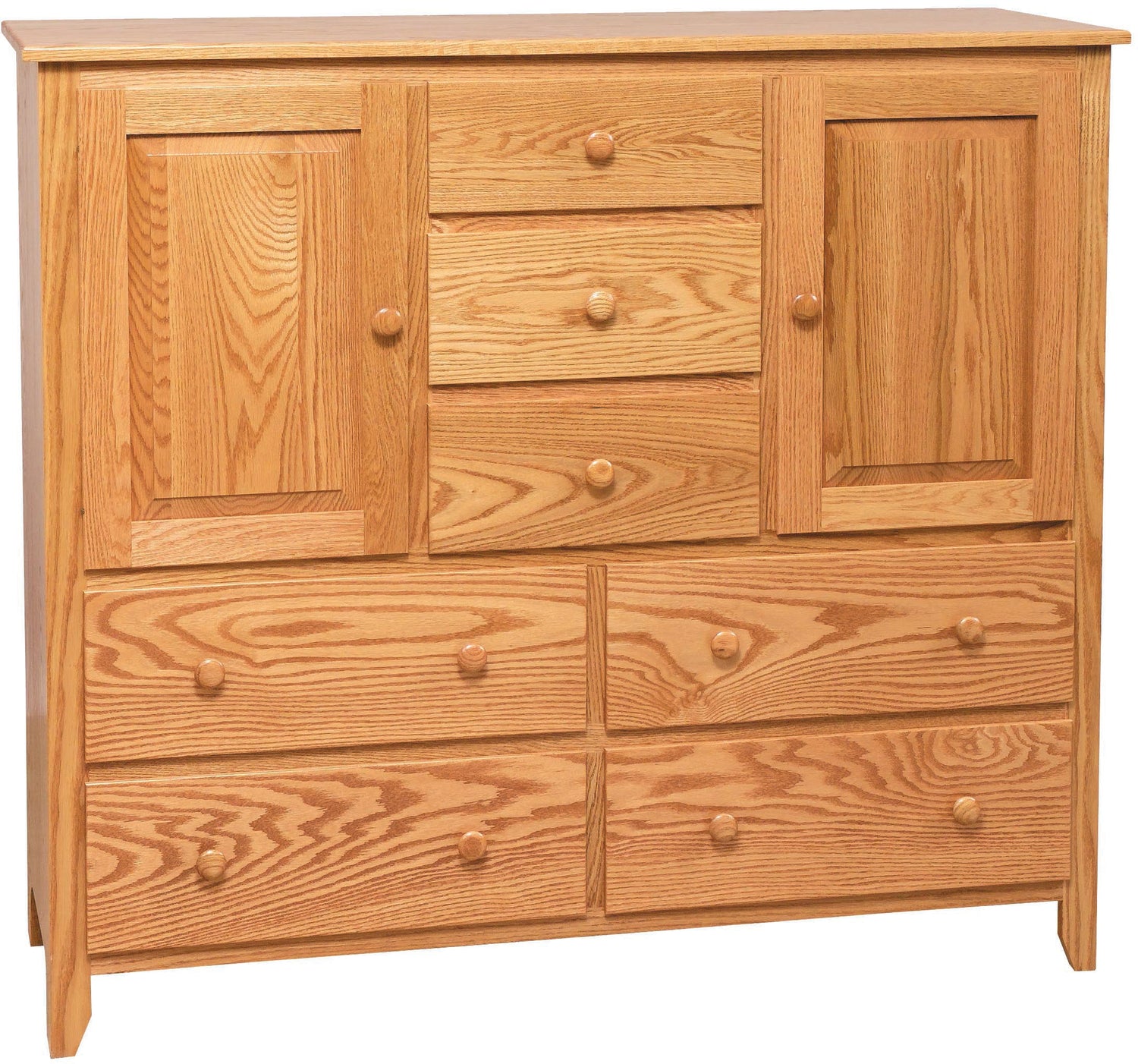 Amish Scenic Shaker His & Hers Chest 20 - J&M Woodworking - Solid Wood Amish Bedroom Furniture - Golden Oak Shaker Bedroom