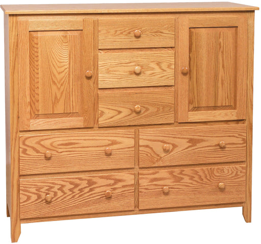 Amish Scenic Shaker His & Hers Chest 20 - J&M Woodworking - Solid Wood Amish Bedroom Furniture - Golden Oak Shaker Bedroom