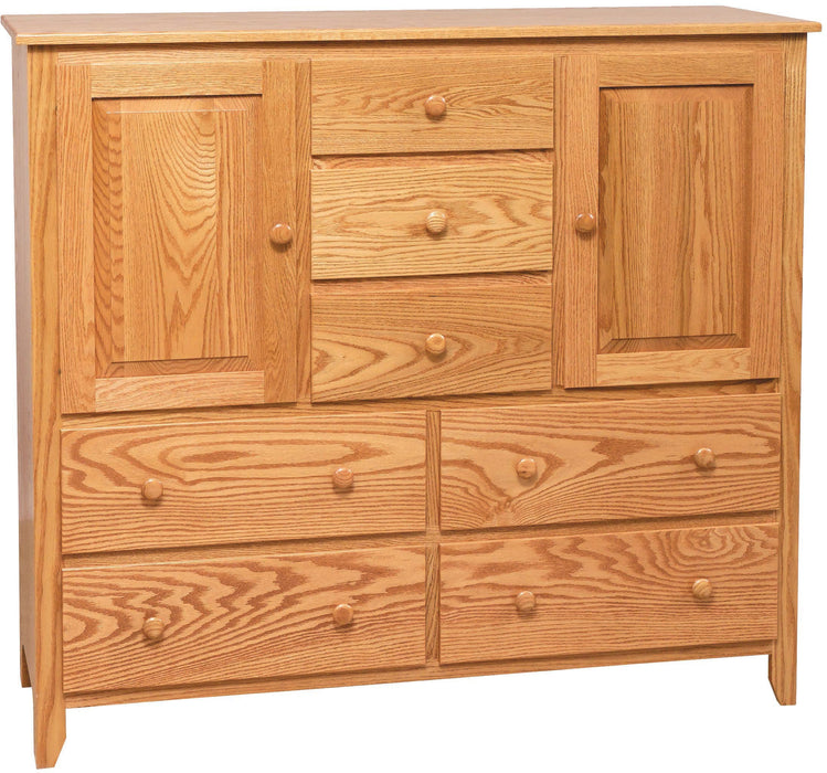 Amish Scenic Shaker His & Hers Chest 20 - J&M Woodworking - Solid Wood Amish Bedroom Furniture - Golden Oak Shaker Bedroom