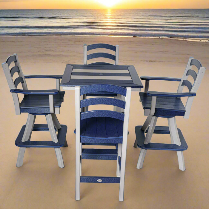 Amish Seabreak 32" Bar Table
Amish Made Poly Bar Table
Patriot Blue on Light Gray