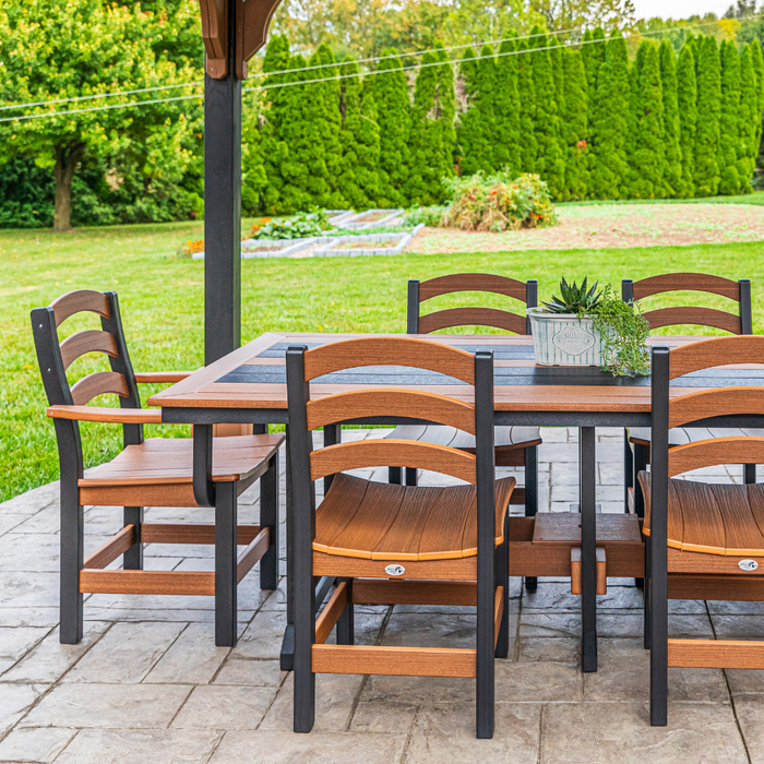 Amish Seabreak Bar Chair w/ Arms
Amish Made Poly Bar Chair w/ Arms
Antique Mahogany on Black