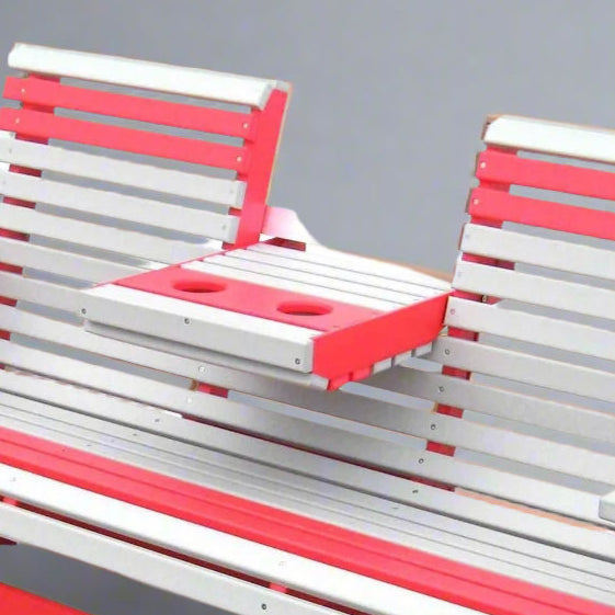 Amish Settee Rollback Glider with Center Fold Down