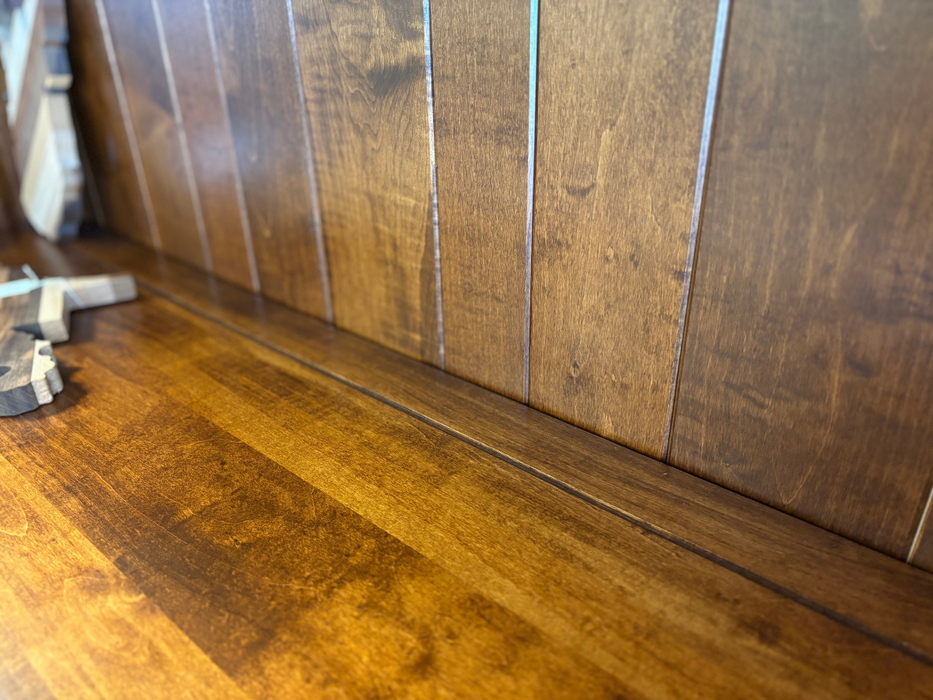 Amish Settlers Ridge 3-Door Hutch - Amish Solid Maple Hutch - OCS-113 Michaels Stain 4