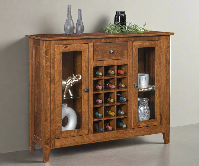 Amish Settlers Ridge Wine Cabinet
